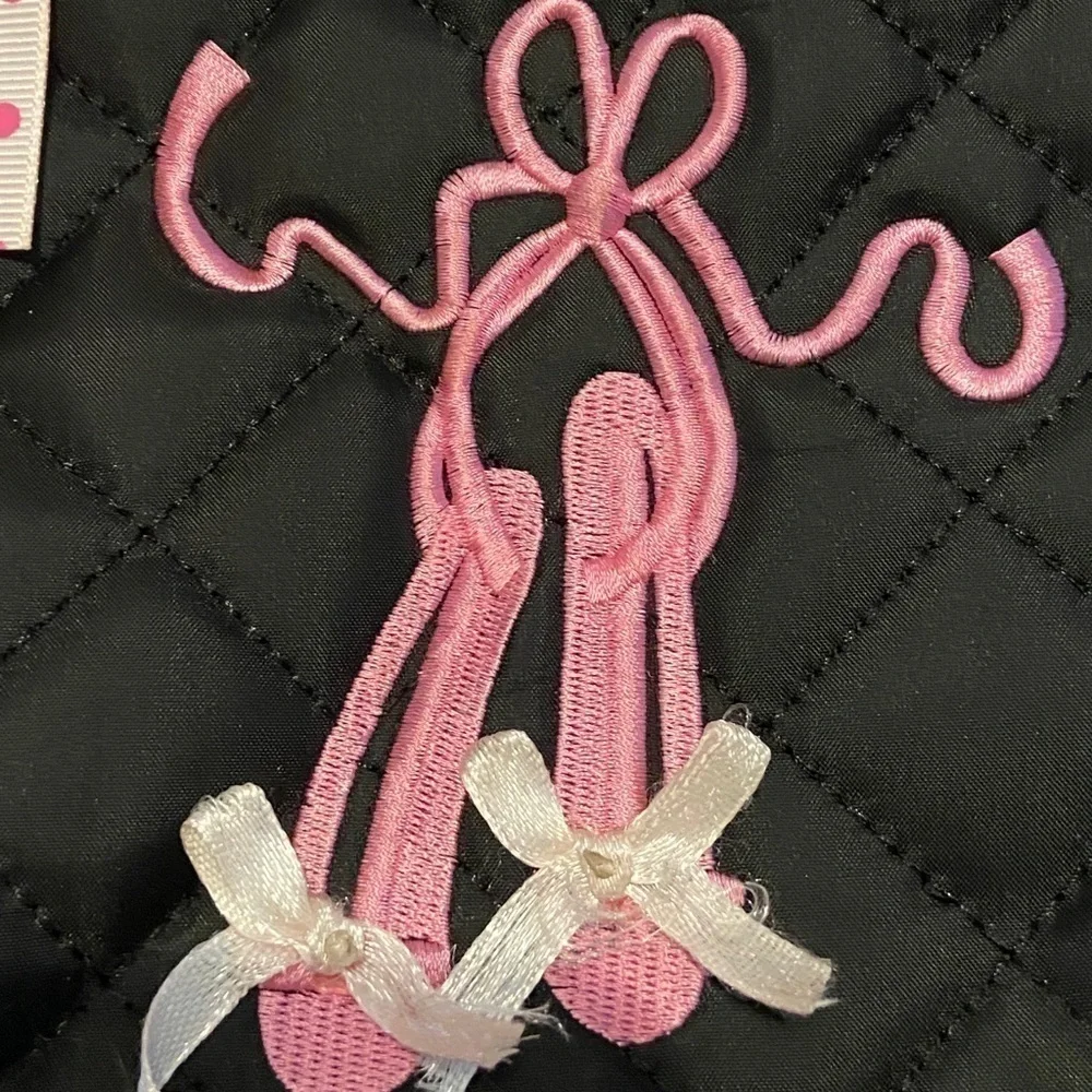BLACK and Pink Girl’s Ballet Bag